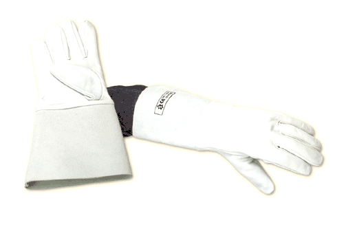 5-vinger lashandschoen Argon-arc geitenleder